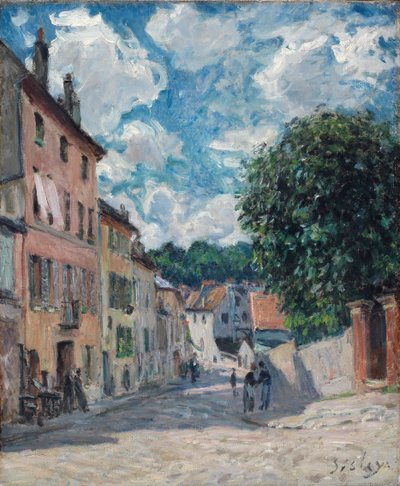 A Street, Possibly in Port-Marly, 1876 by Alfred Sisley